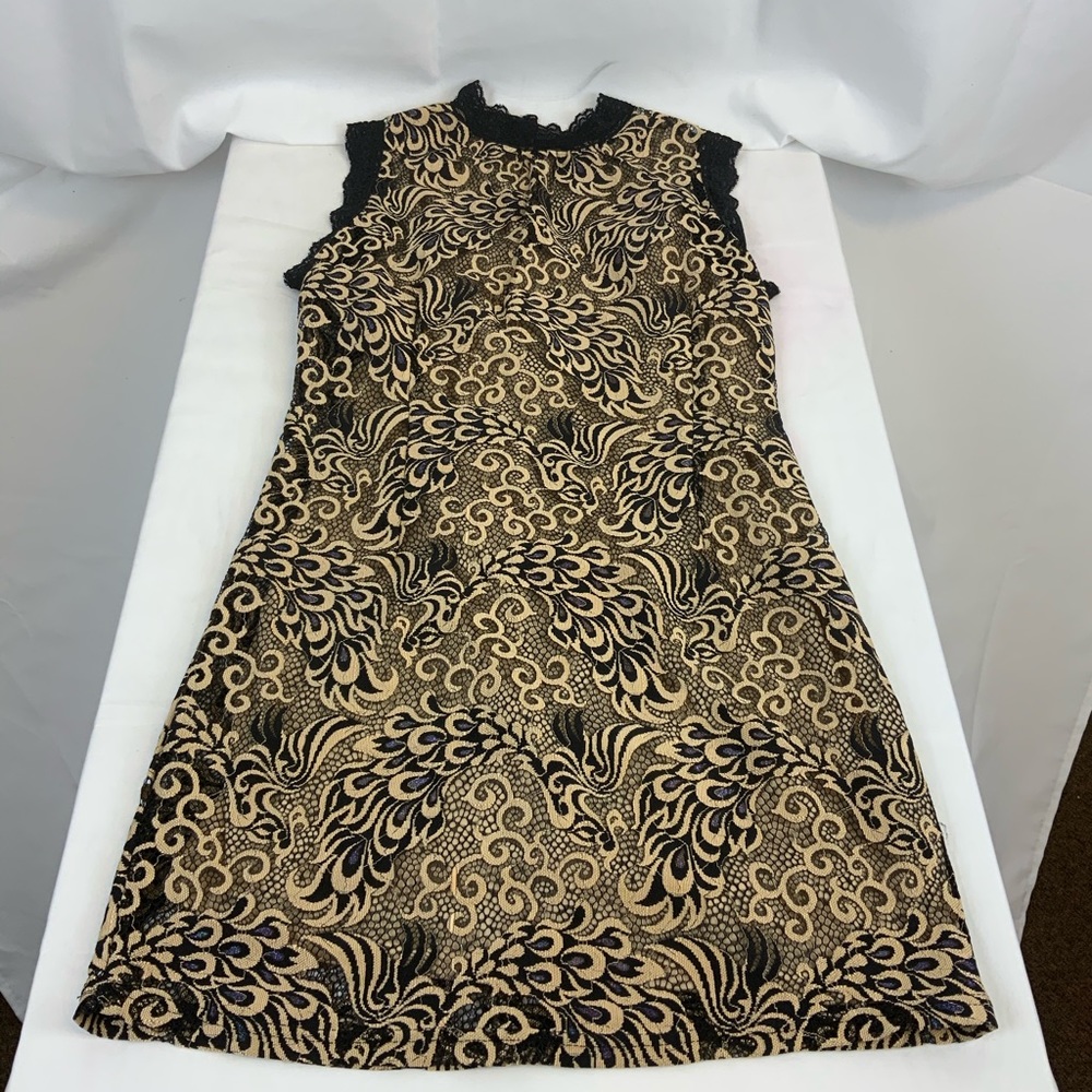 Cals Dress Black And Gold Size Medium